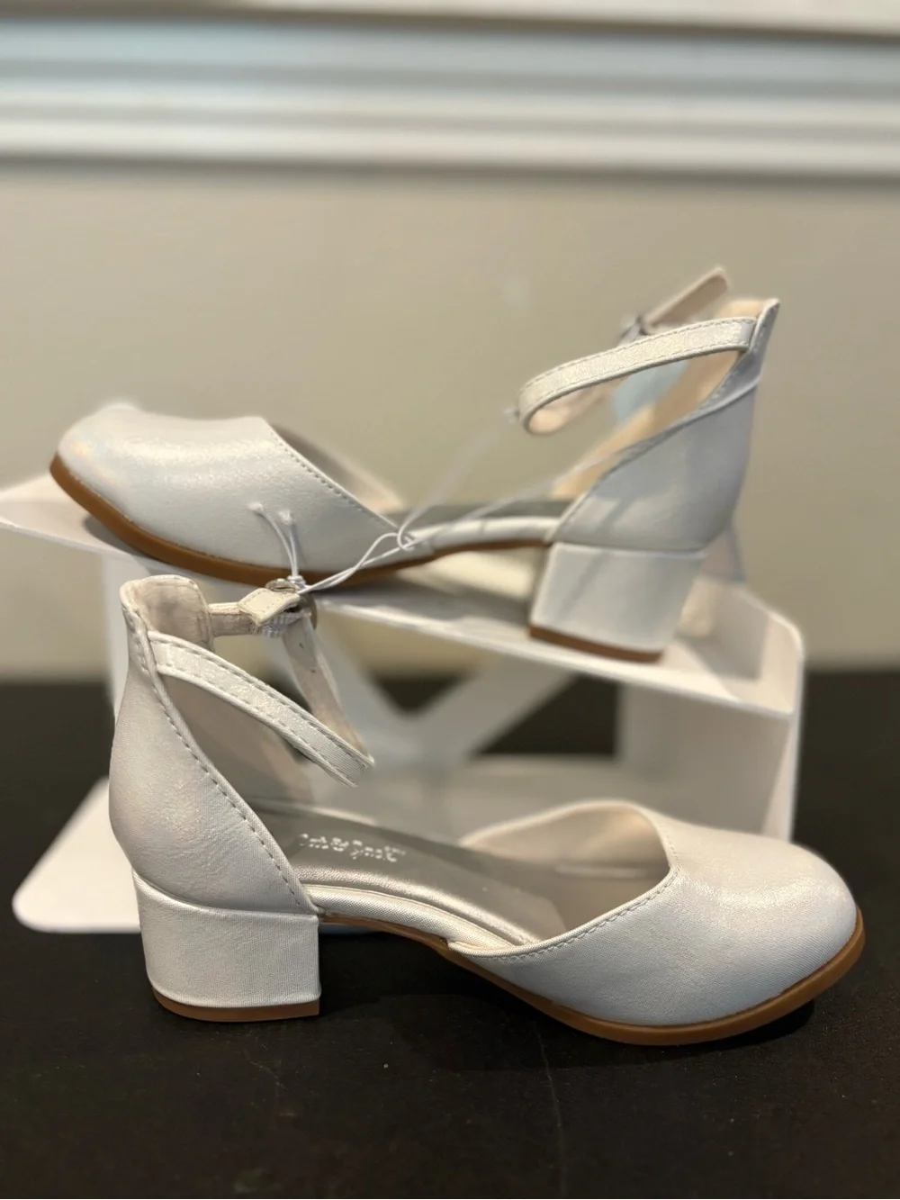 New Kids' Hazel Dress Heels - Cat & Jack White 13: Ankle Strap, Adjustable